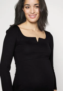 NOTCH NECKLINE MIDI DRESS - Jerseykleid - Black 10 NOTCH NECKLINE MIDI DRESS - Jerseykleid - Black -Anna Field 08d9c5edccaa40e9a1279899f7800784