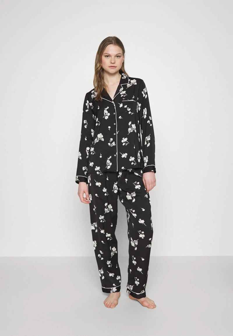 Anna Field SET - Pyjama - Black/offwhite 1 Anna Field SET - Pyjama - Black/offwhite