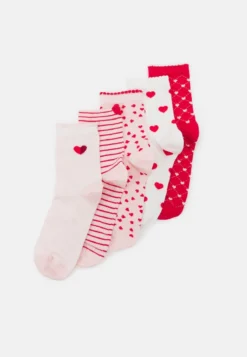 Anna Field 5 PACK - Socken - White/red -Anna Field 0d75944a087742d992ccaae439325071