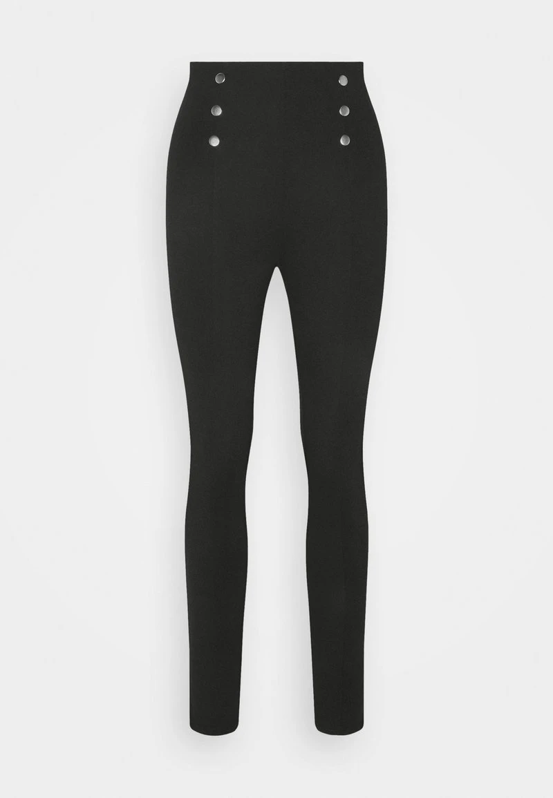 Anna Field Punto Leggings With Button Detail - Leggings - Hosen - Black 4 Anna Field Punto Leggings With Button Detail - Leggings - Hosen - Black – Bild 4