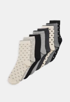 Anna Field HEART ANKLE 8 PACK - Socken - Black/grey
