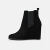 Anna Field LEATHER WINTER BOOT - High Heel Stiefelette - Black