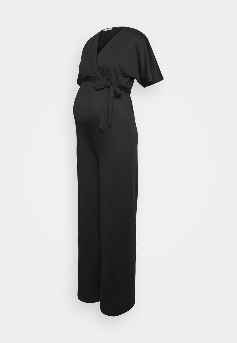 SHORT SLEEVE WRAP JUMPSUIT - Jumpsuit - Black 4 SHORT SLEEVE WRAP JUMPSUIT - Jumpsuit - Black – Bild 4