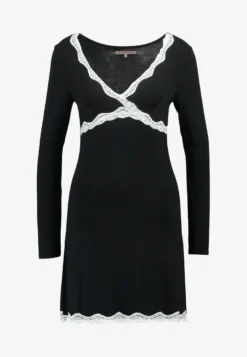 Anna Field HEIDI LONG SLEEVES VISCOSE NIGHTDRESS - Nachthemd - Black 10 Anna Field HEIDI LONG SLEEVES VISCOSE NIGHTDRESS - Nachthemd - Black -Anna Field 32fa00dfae104f94a6dcda686bd2fdf8