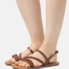Anna Field LEATHER - Riemensandalette - Brown