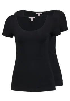 Anna Field 2 PACK - T-Shirt Basic - Black