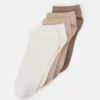 Anna Field SOFT RIBBED SNEAKER SOCKS 5PACK - Socken - Beige