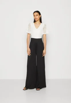 Anna Field Jumpsuit - White/black