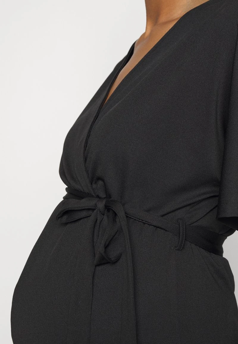 SHORT SLEEVE WRAP JUMPSUIT - Jumpsuit - Black 5 SHORT SLEEVE WRAP JUMPSUIT - Jumpsuit - Black – Bild 5