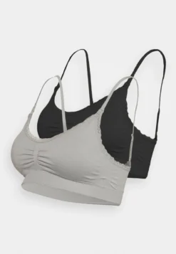 Anna Field MATERNITY SEAMLESS BRA 2 PACK - Bustier - Grey/black -Anna Field 5a75f8e8aa114f748ddd1c810760d7a7 1