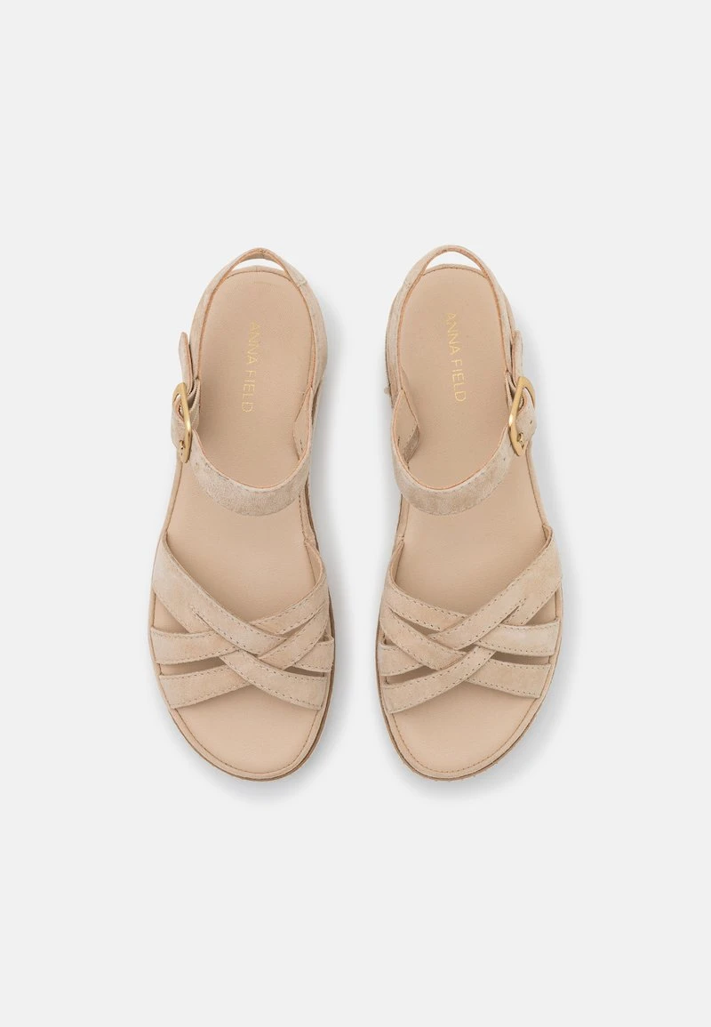 Anna Field LEATHER - Keilsandalette - Beige 6 Anna Field LEATHER - Keilsandalette - Beige – Bild 6
