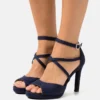 Anna Field Plateausandalette - Dark Blue