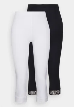 Anna Field 2 PACK - Leggings - Hosen - Black/white