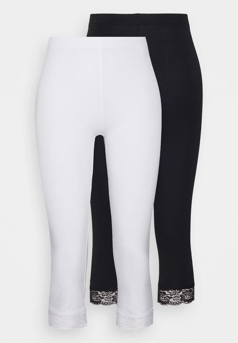 Anna Field 2 PACK - Leggings - Hosen - Black/white 1 Anna Field 2 PACK - Leggings - Hosen - Black/white