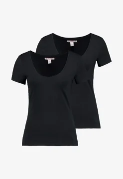 Anna Field 2 PACK - T-Shirt Basic - Black 9 Anna Field 2 PACK - T-Shirt Basic - Black -Anna Field 626abfe4c856419c8d89299736aecf07