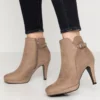 Anna Field High Heel Stiefelette - Taupe