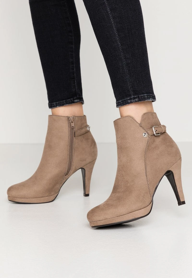 Anna Field High Heel Stiefelette - Taupe 1 Anna Field High Heel Stiefelette - Taupe