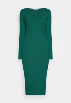 Anna Field V AUSSCHNITT BODYCON MIDI STRICKKLEID - Etuikleid - Green -Anna Field 718670d510bc4babbc37576c79f29fff