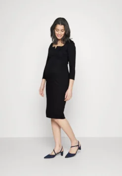 NOTCH NECKLINE MIDI DRESS - Jerseykleid - Black 11 NOTCH NECKLINE MIDI DRESS - Jerseykleid - Black -Anna Field 745887bcaafc454abffcdfca4f151e44 1
