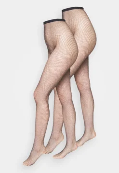 Anna Field GLITTER TIGHTS 2 PACK - Strumpfhose - Black