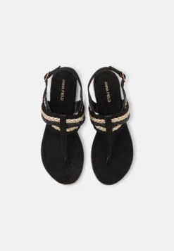 Anna Field Zehentrenner - Black/gold -Anna Field 7f1ab28867eb41d29434aff6a031d5e6