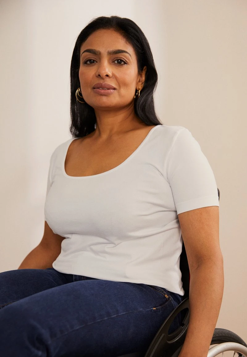 Anna Field T-Shirt Basic - White 1 Anna Field T-Shirt Basic - White