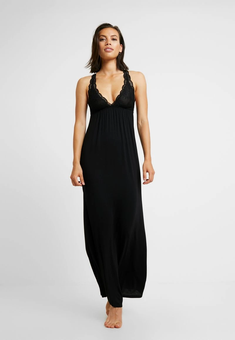 Anna Field ANNA LONG VISCOSE DRESS - Nachthemd - Black 1 Anna Field ANNA LONG VISCOSE DRESS - Nachthemd - Black