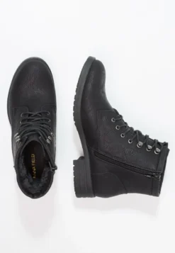 Anna Field WINTER BOOT - Schnürstiefelette - Black -Anna Field 8b6d960fcd704d99b897b271af4e57e6