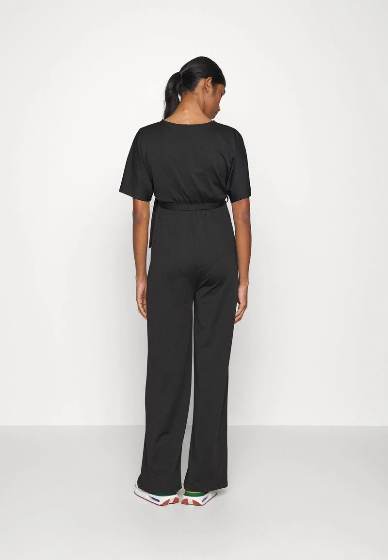 SHORT SLEEVE WRAP JUMPSUIT - Jumpsuit - Black 3 SHORT SLEEVE WRAP JUMPSUIT - Jumpsuit - Black – Bild 3