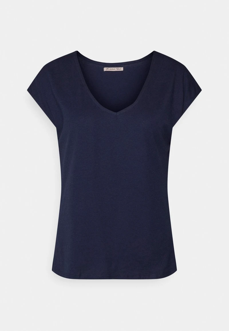 Anna Field T-Shirt Basic - Dark Blue 4 Anna Field T-Shirt Basic - Dark Blue – Bild 4
