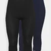 2 PACK - Leggings - Hosen - Black/dark Blue