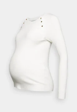 NURSING - BUTTON OPENING - Strickpullover - White 11 NURSING - BUTTON OPENING - Strickpullover - White -Anna Field b0bac29846cb4cf8947e4fd1ba03ab24