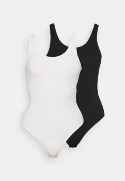 Anna Field 2 PACK - Body - Black/white -Anna Field b6ef13ec2831406994a62a482b466e7c