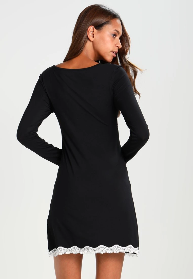 Anna Field HEIDI LONG SLEEVES VISCOSE NIGHTDRESS - Nachthemd - Black 3 Anna Field HEIDI LONG SLEEVES VISCOSE NIGHTDRESS - Nachthemd - Black – Bild 3