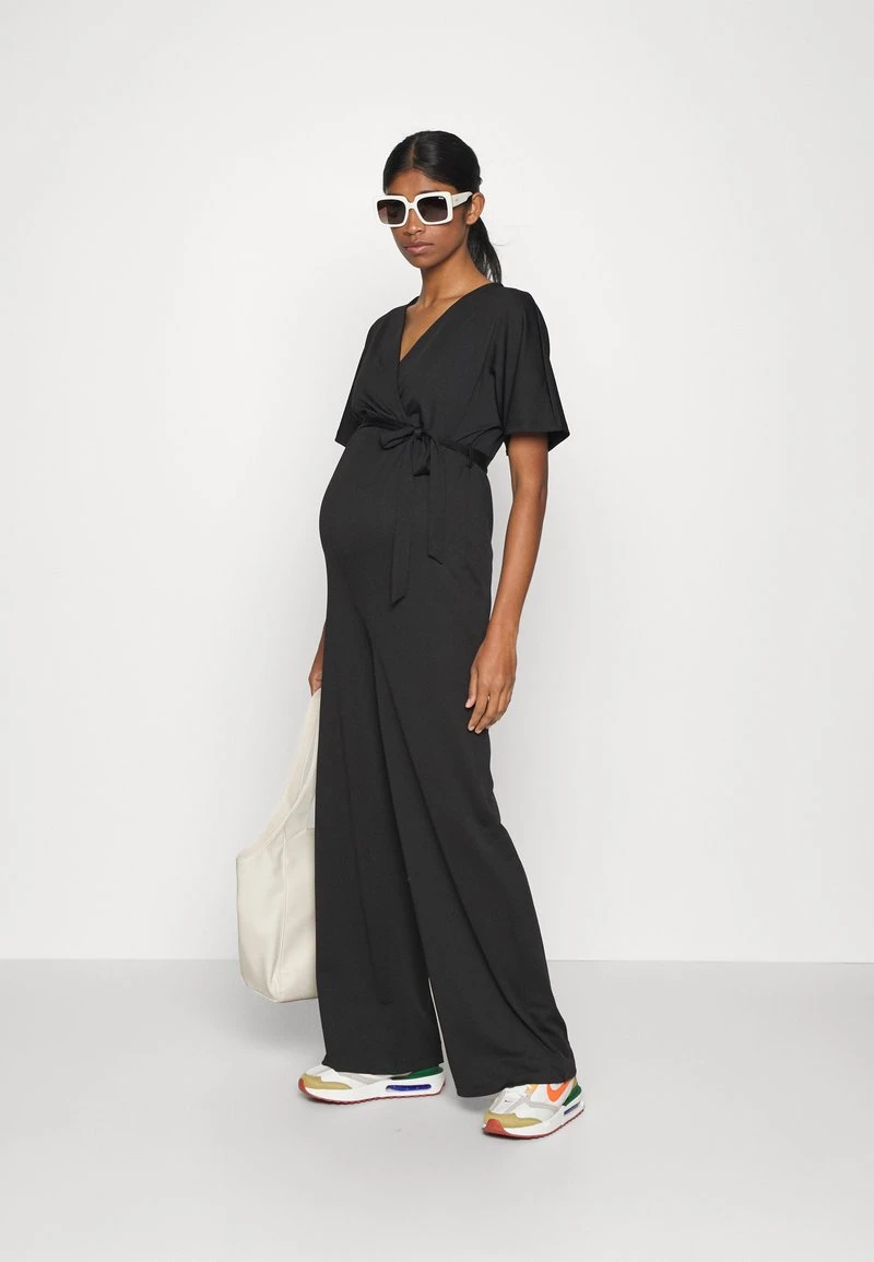 SHORT SLEEVE WRAP JUMPSUIT - Jumpsuit - Black 2 SHORT SLEEVE WRAP JUMPSUIT - Jumpsuit - Black – Bild 2