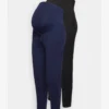 2PACK - Leggings - Hosen - Black/dark Blue